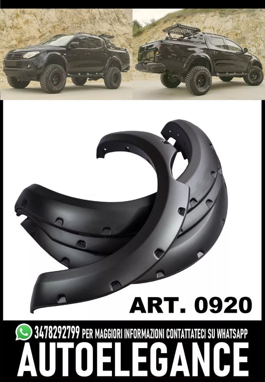 0920 PARAFANGHI ALLARGATI PER FIAT FULLBACK 2016+ LOOK SPORTIVO GREZZO