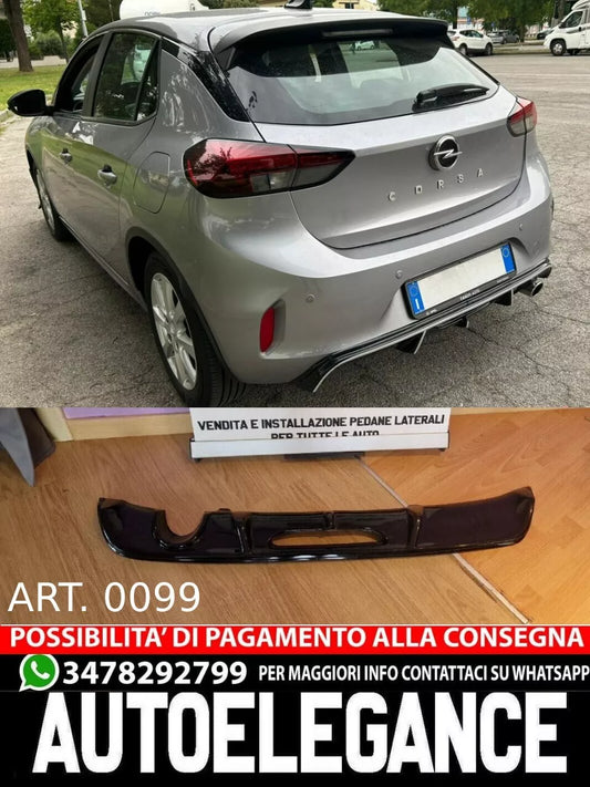 DIFUSOR PARA OPEL CORSA F STANDARD LOOK RC NEGRO BRILLANTE 0099