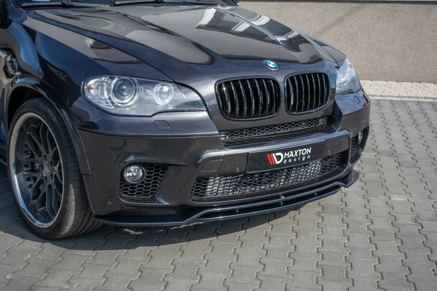 💕Splitter adatto  per  Bmw X5 E70 Facelift M Sport ABS nero  lucido  💕