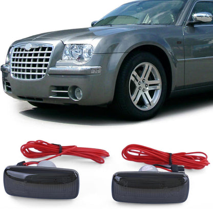 Barra luminosa a LED Indicatore Laterale Nero per Chrysler 200 07-16 300 05-06 AUTOELEGANCERICAMBI