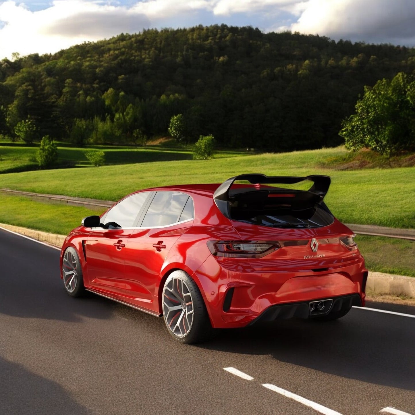 ❤️‍🔥SPOILER ALETTONE POSTERIORE RS CUP STILE PER MEGANE 4 RS - SOLO PER MEGANE 4 RS❤️‍🔥