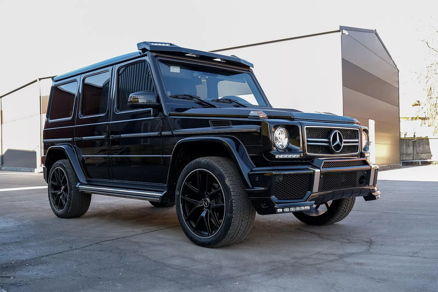 ⭐Estensione DRL LED spoiler paraurti anteriore per Mercedes G W463 89-17⭐