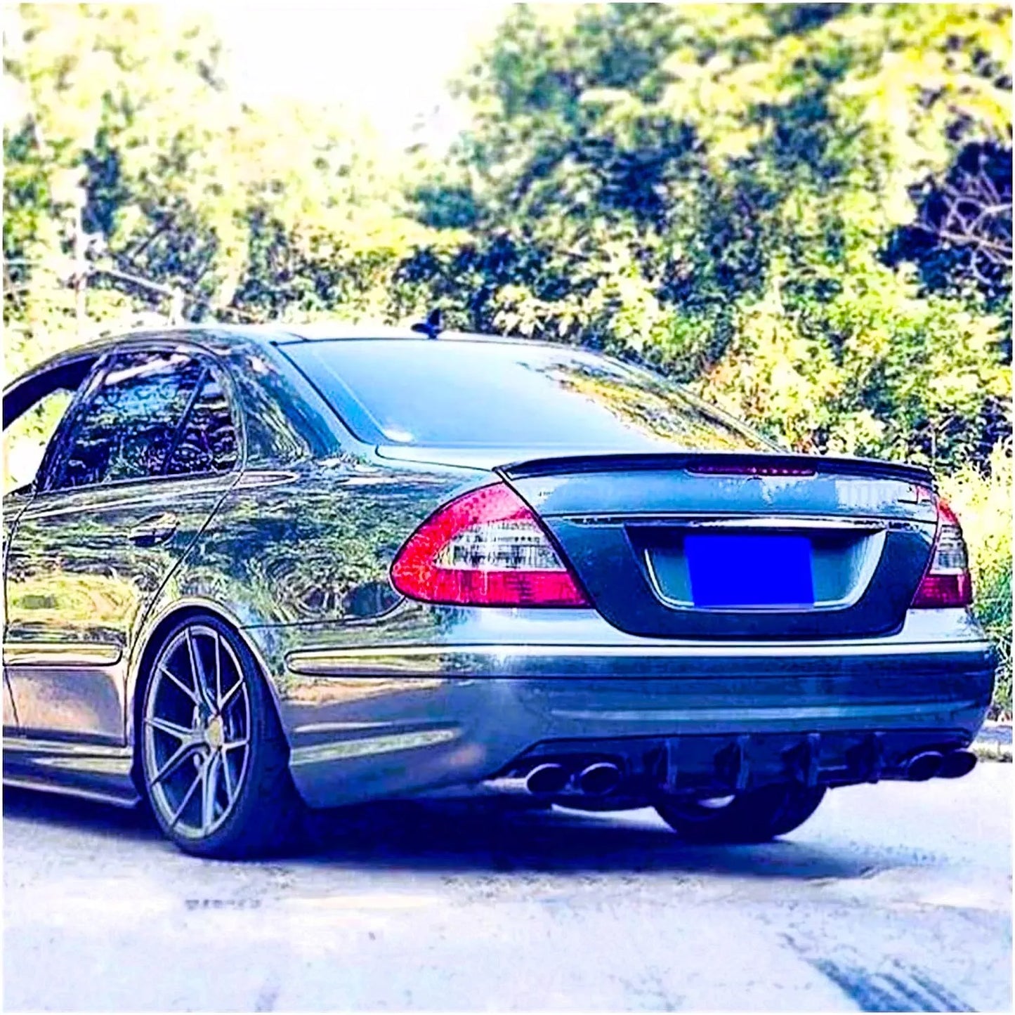 ✨KIT Spoiler Nero Lucido Adatto Per Mercedes Classe E W211✨