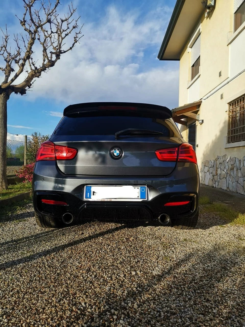 💕SPOILER POSTERIORE ADATTO PER BMW SERIE 1 F20 F21 11-19 M SPORT NERO LUCIDO💕