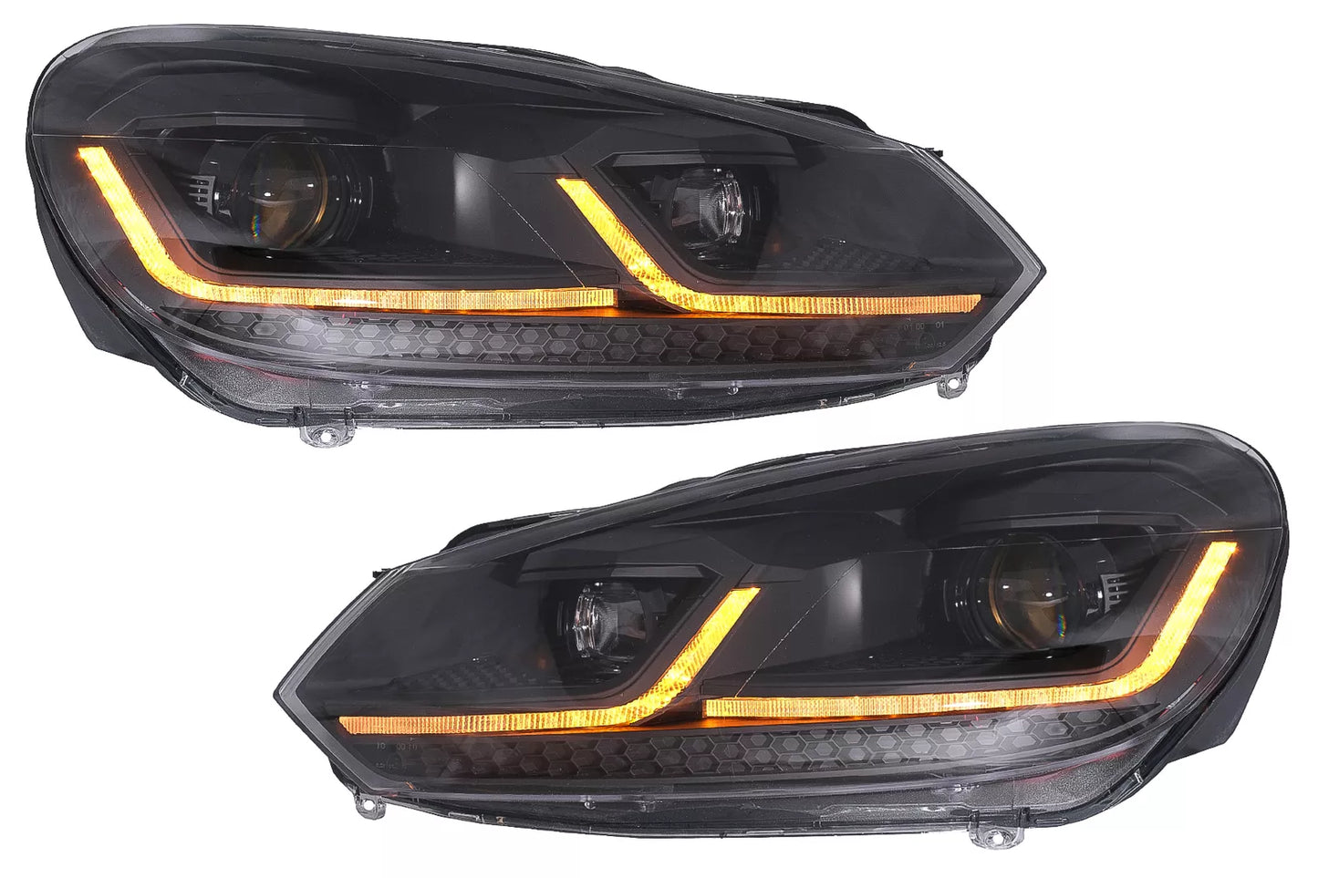😍LED Headlights for VW Golf 6 VI 08-13 Facelift G7.5 Look Fluid Dynamic😍 