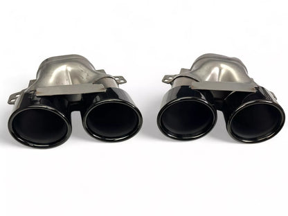 KIT DIFFUSORE ADATTO PER  Mercedes X257 C257 CLS + pezzi di scarico (NERO)
