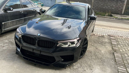 SPLITTER ADATTO PER BMW SERIE 5 F90 M5 (G30 G31) 2017-2020 LOOK NERO LUCIDO