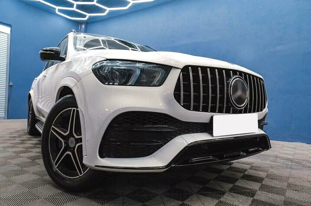 ✨MERCEDES GLE W167 C167 AMG CALANDRE GRILLE NOIR -CHROME PANAMERICANA 2019-2022✨