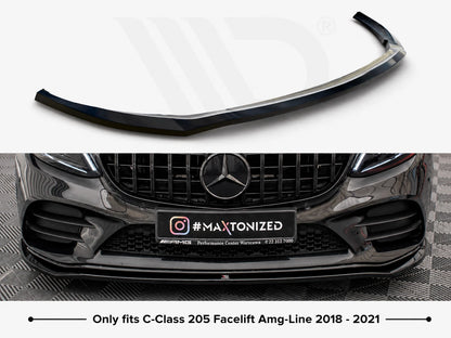 💕Splitter  adatto per Mercedes Classe C AMG Line  nero lucido 💕