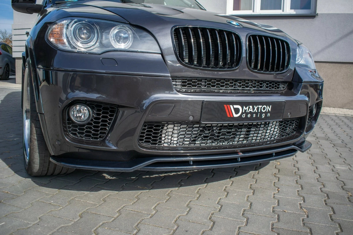 💕Splitter adatto  per  Bmw X5 E70 Facelift M Sport ABS nero  lucido  💕