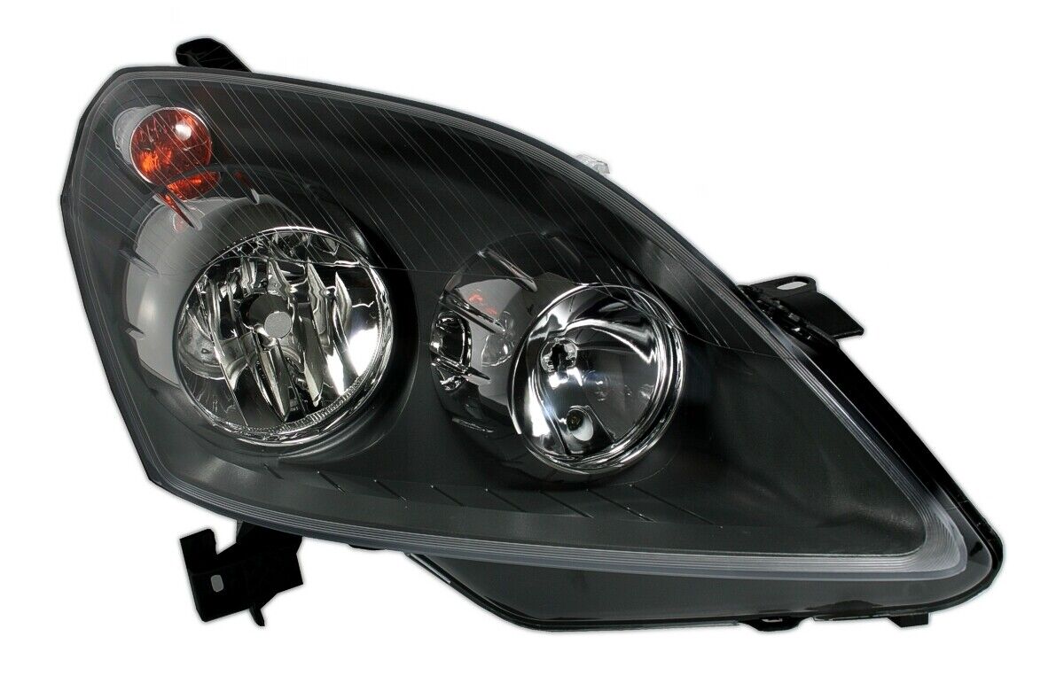 Set fari anteriori per Opel Zafira B 2005-2014 in nero motore H1 H7