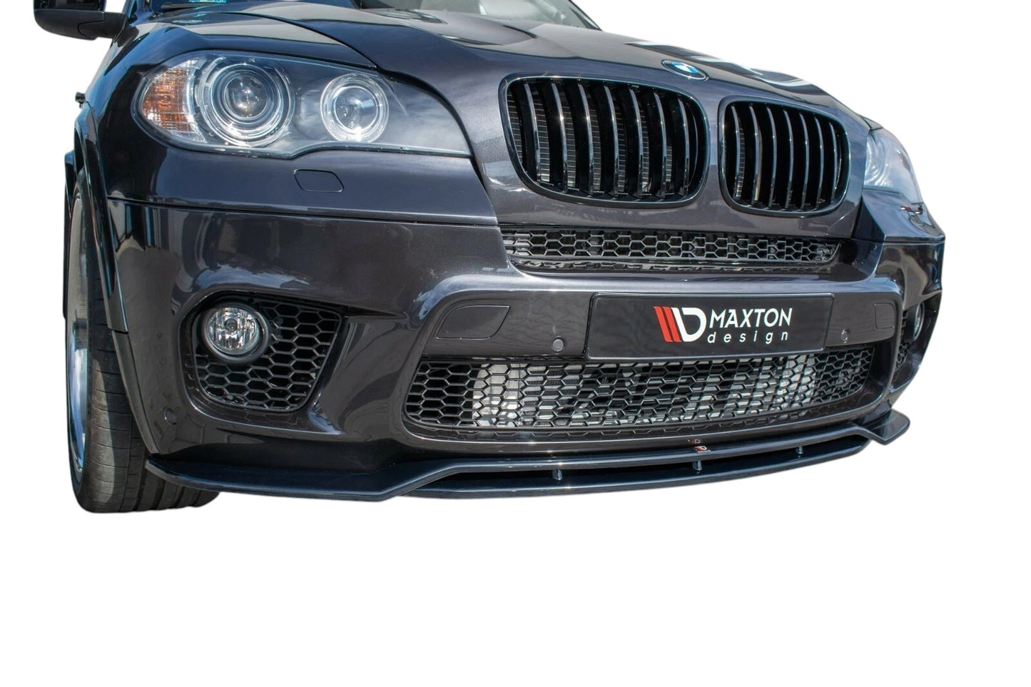 💕Splitter adatto  per  Bmw X5 E70 Facelift M Sport ABS nero  lucido  💕