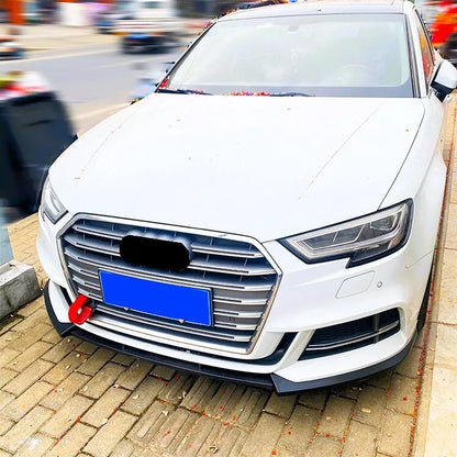 Kit splitter nero lucido adatto per Audi A3 S3 S Line 8V Gloss 17-20