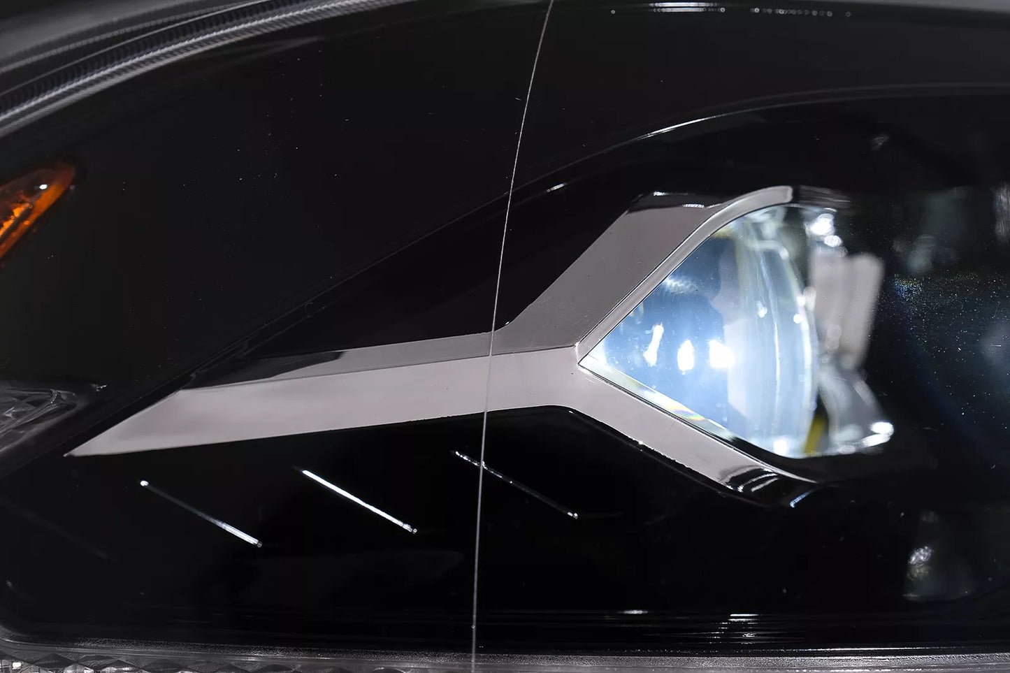 ✨Faro proiettore led per Ford Mustang vi mopf 18-2023 nero doppio proiettore✨