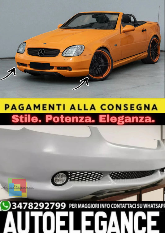 Parachoques Delantero Estilo AMG Con Luces De Día DRL Para Mercedes SLK R170