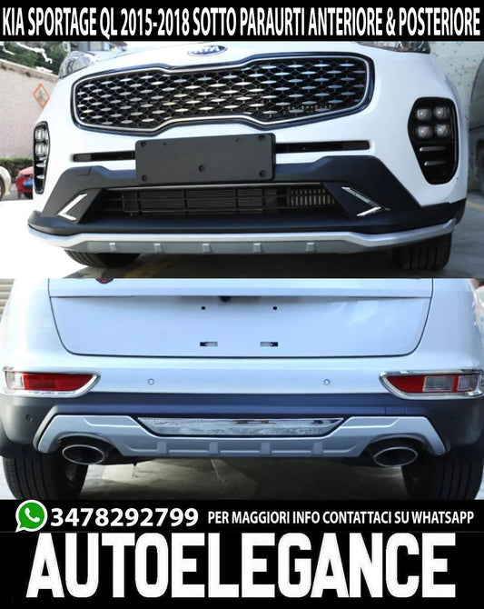 0492 Paraurti inferiore Kia Sportage 2015-2018 Spoiler anteriore e posteriore ABS