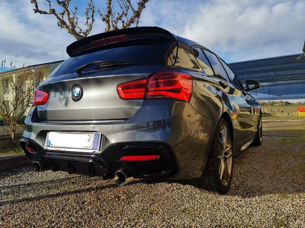 💕SPOILER POSTERIORE ADATTO PER BMW SERIE 1 F20 F21 11-19 M SPORT NERO LUCIDO💕