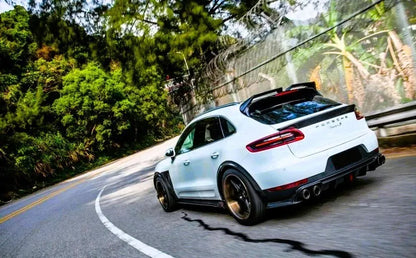 ❤️Kit spoiler nero lucido adatto per Porsche Macan Mid Wing Lip 2014+❤️