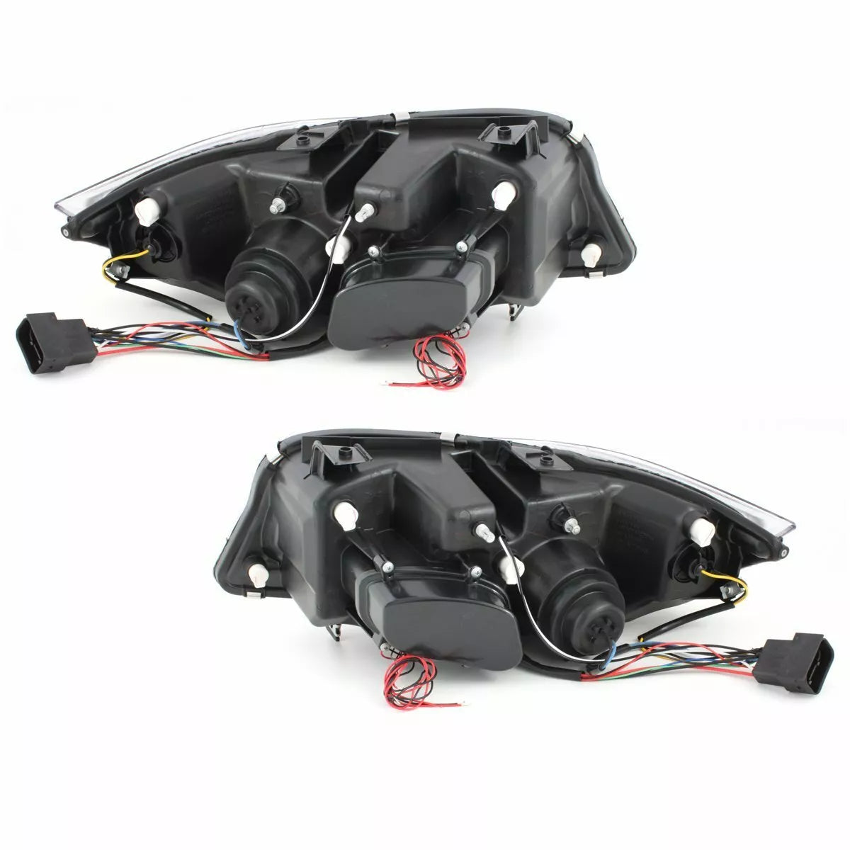 FANALE LED ANGEL EYES per BMW Serie 3 E90 E91 05-08 NERO LIMOUSINE TOURING