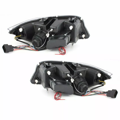 FANALE LED ANGEL EYES per BMW Serie 3 E90 E91 05-08 NERO LIMOUSINE TOURING