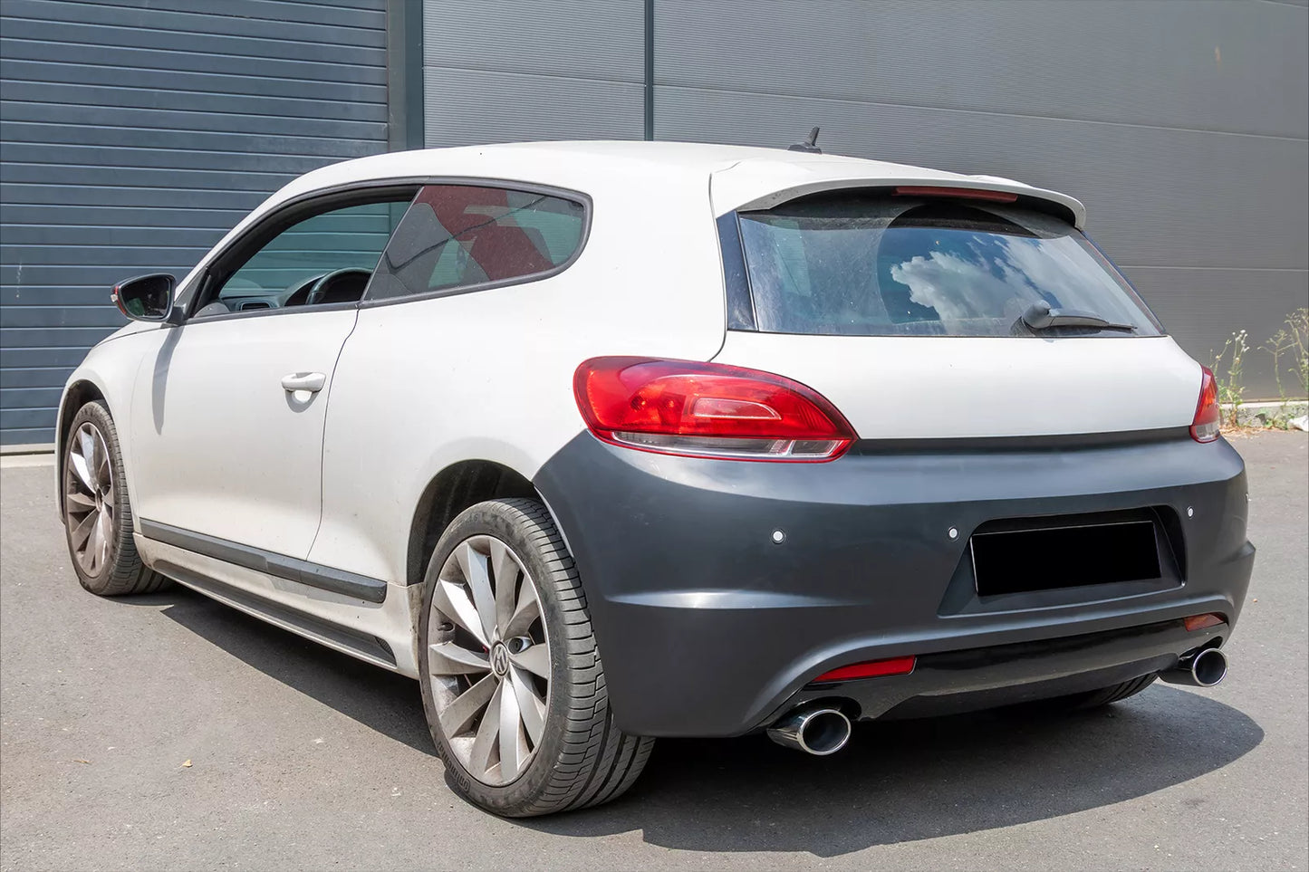 Scarico per VW Scirocco 08+ Tubi doppia uscita R Design⭐
