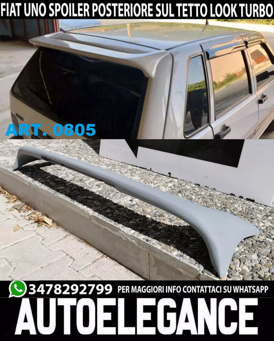 FIAT UNO SPOILER POSTERIORE SUL TETTO SPORTIVO ALETTONE