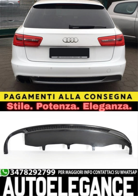 💎2253 DIFFUSORE PER AUDI A6 4G C7 2011-2014 STANDARD LOOK SLINE 2SX GREZZO💎