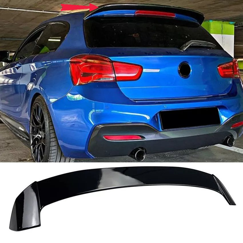 SPOILER NERO LUCIDO ADATTO PER  BMW serie 1 F20 F21