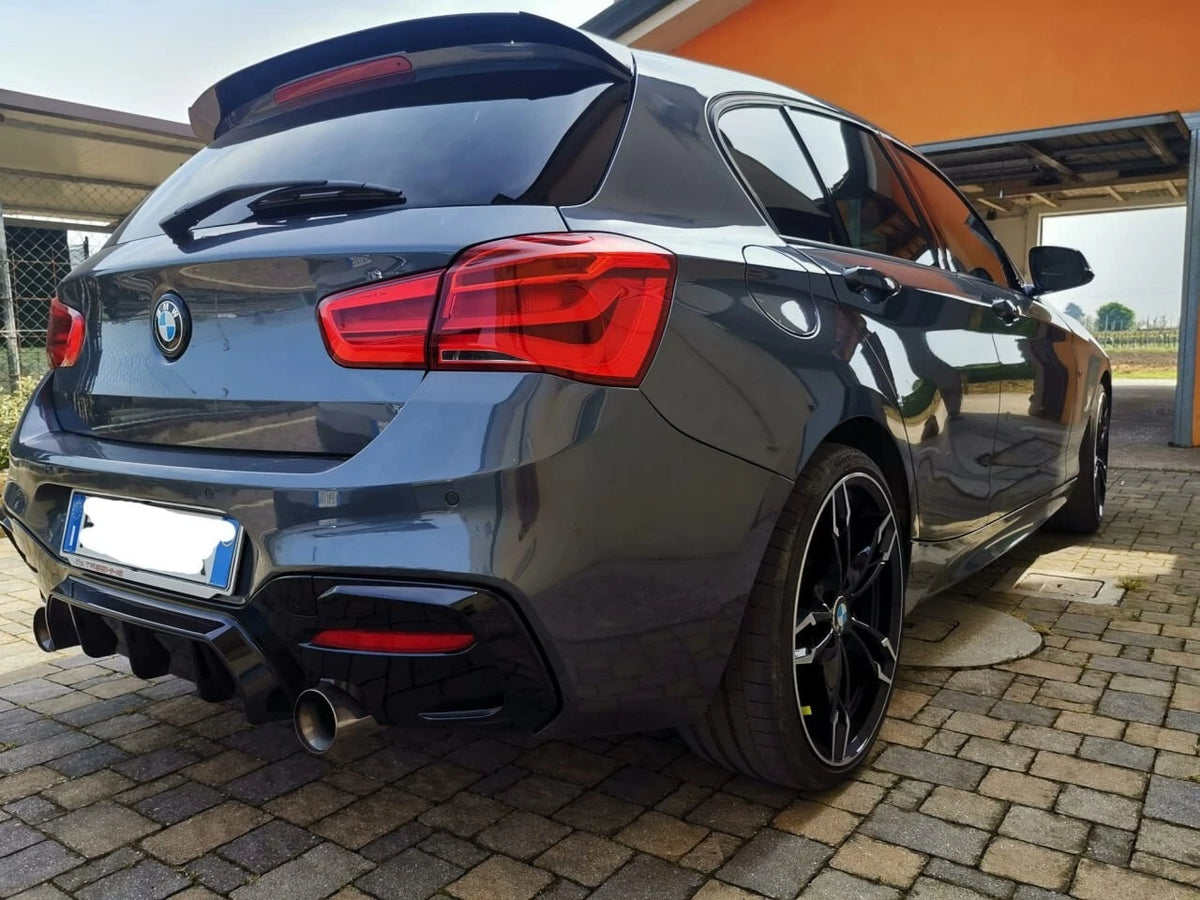 💕SPOILER POSTERIORE ADATTO PER BMW SERIE 1 F20 F21 11-19 M SPORT NERO LUCIDO💕
