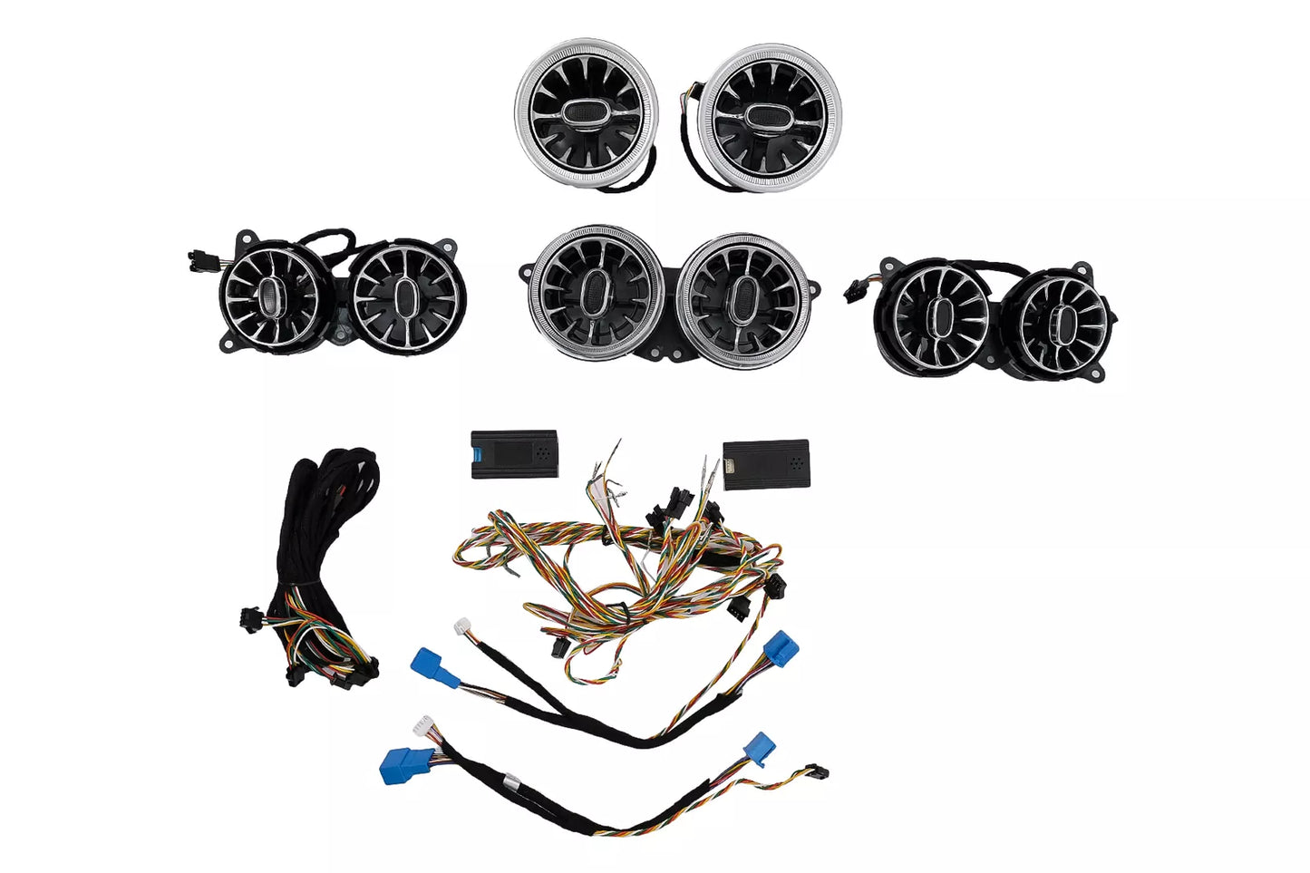 ⭐Kit Griglie  64 colori LED Rotante Tweeter Porta Copertina per Mercedes S W222⭐