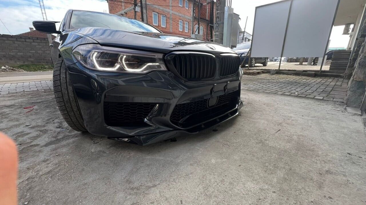 SPLITTER ADATTO PER BMW SERIE 5 F90 M5 (G30 G31) 2017-2020 LOOK NERO LUCIDO