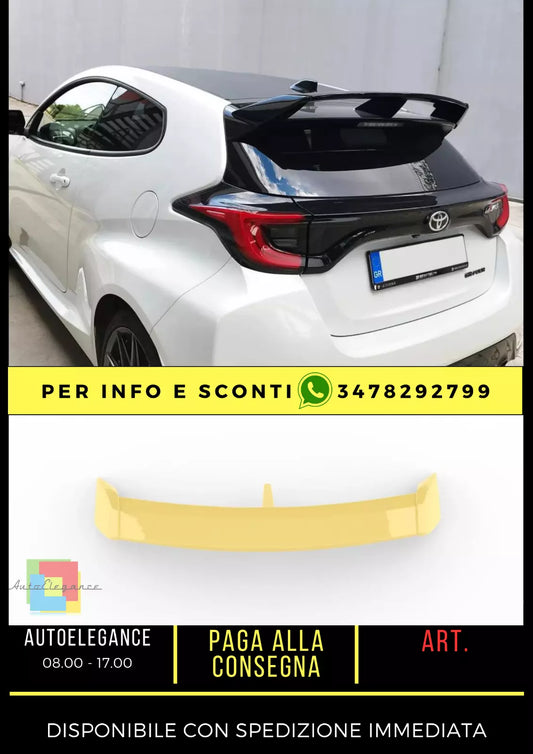 💎Spoiler tetto ADATTO PER Toyota Yaris Mk4 (2020-) STANDARD + GR SPORT💎 GREZZO