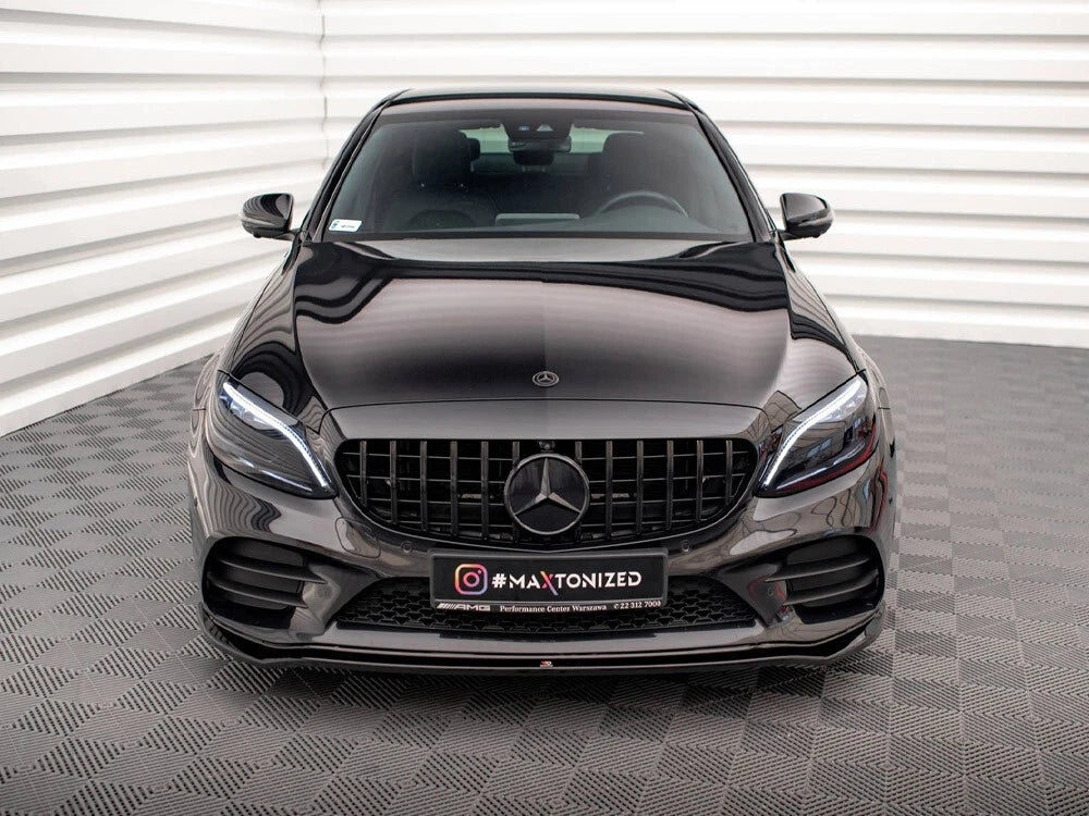 💕Splitter  adatto per Mercedes Classe C AMG Line  nero lucido 💕