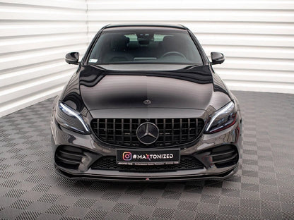 💕Splitter  adatto per Mercedes Classe C AMG Line  nero lucido 💕