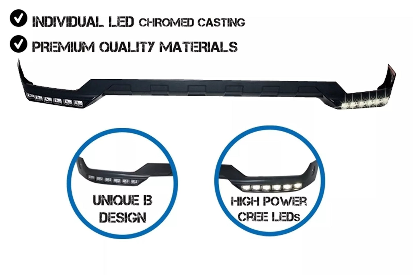⭐Estensione DRL LED spoiler paraurti anteriore per Mercedes G W463 89-17⭐