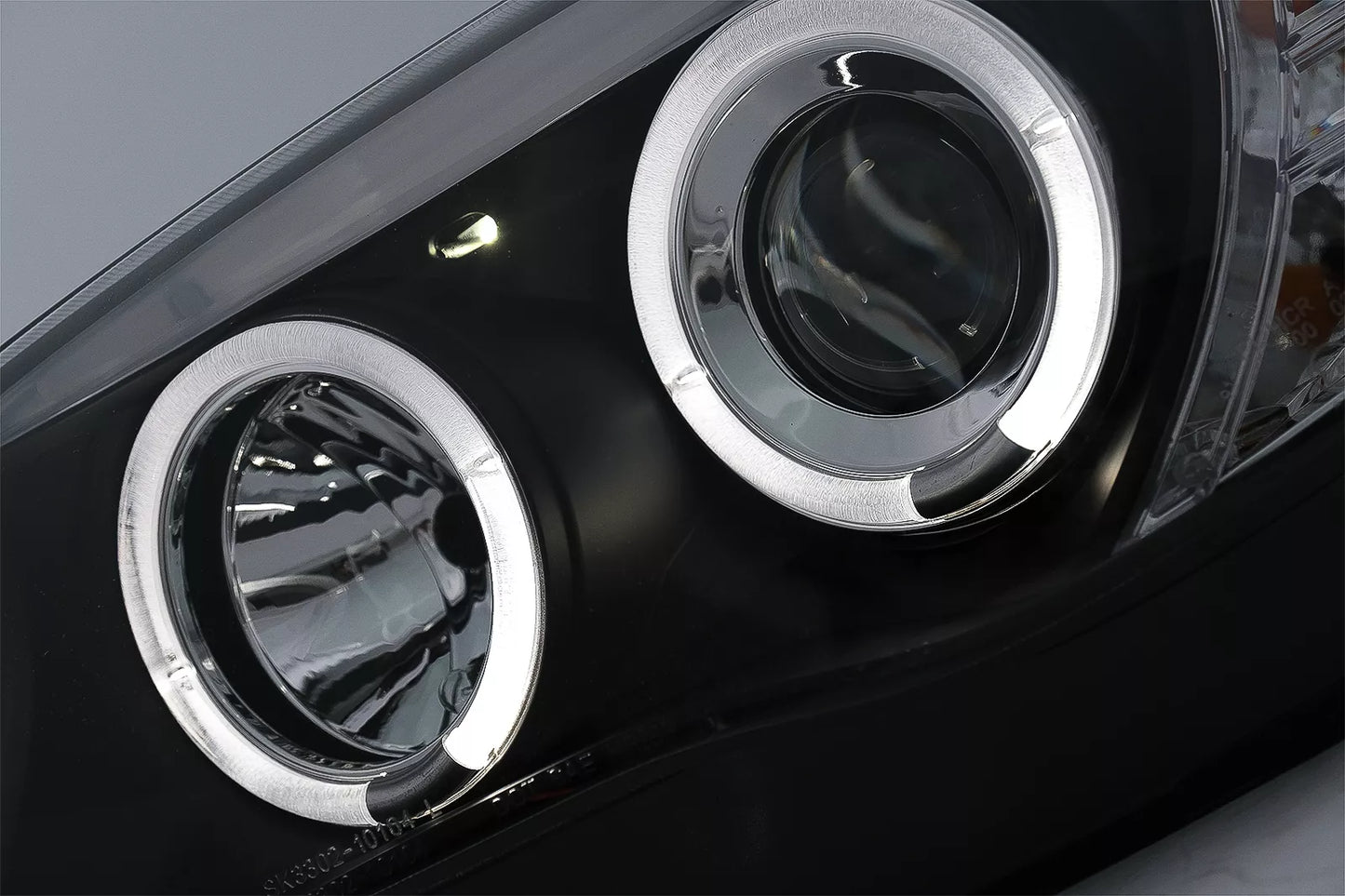 😎Angel Eyes Fari per BMW Serie 1 E81 E82 E87 E88 04-11 Nero😎