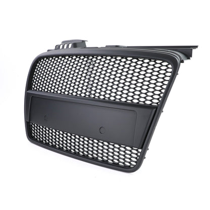 Black honeycomb sport radiator grille for Audi A4 B7 04-07 + cabrio-
