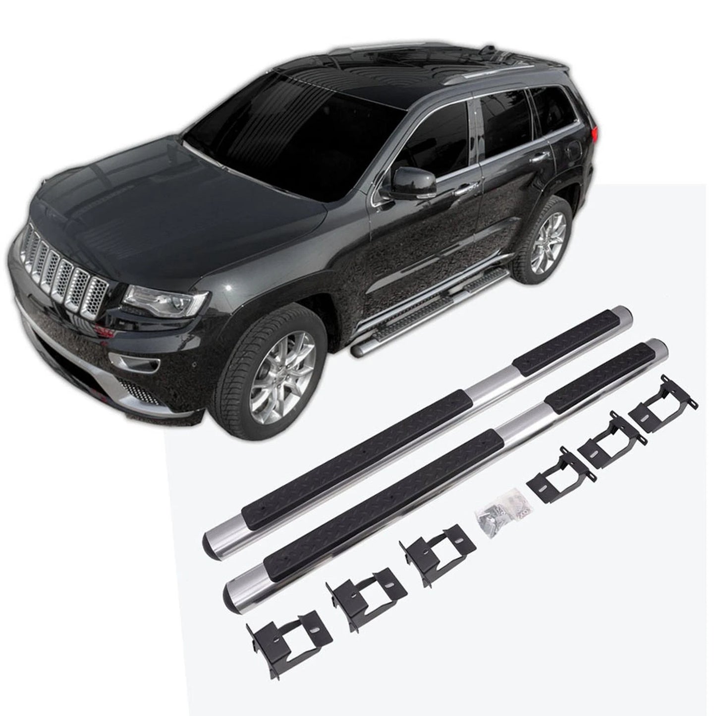 💫ART.5444 Pedane Laterali Inox per Jeep Grand Cherokee 2011+💫