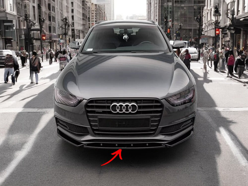 ✨SPLITTER anteriore  V3 per Audi S4 B8 lifting nero lucido ABS 2011-2015✨