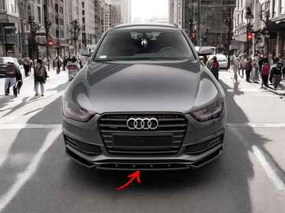 ✨SPLITTER anteriore  V3 per Audi S4 B8 lifting nero lucido ABS 2011-2015✨