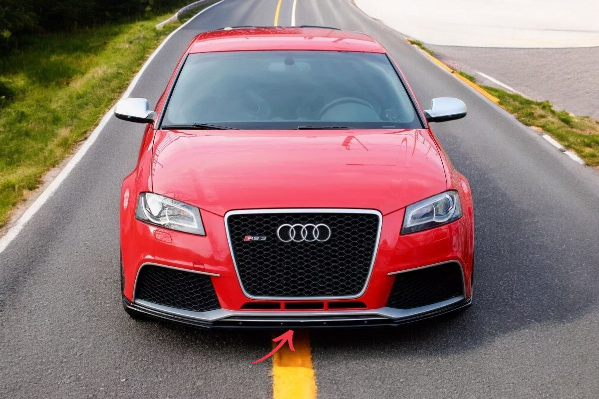 ✨SPLITTER anteriore design nero lucido ABS per Audi Rs3 8P 2011-2012✨