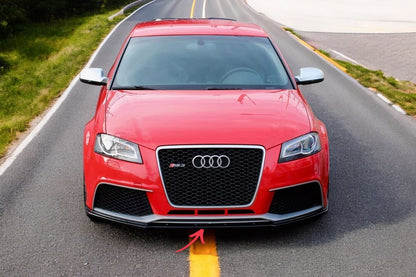 ✨SPLITTER anteriore design nero lucido ABS per Audi Rs3 8P 2011-2012✨