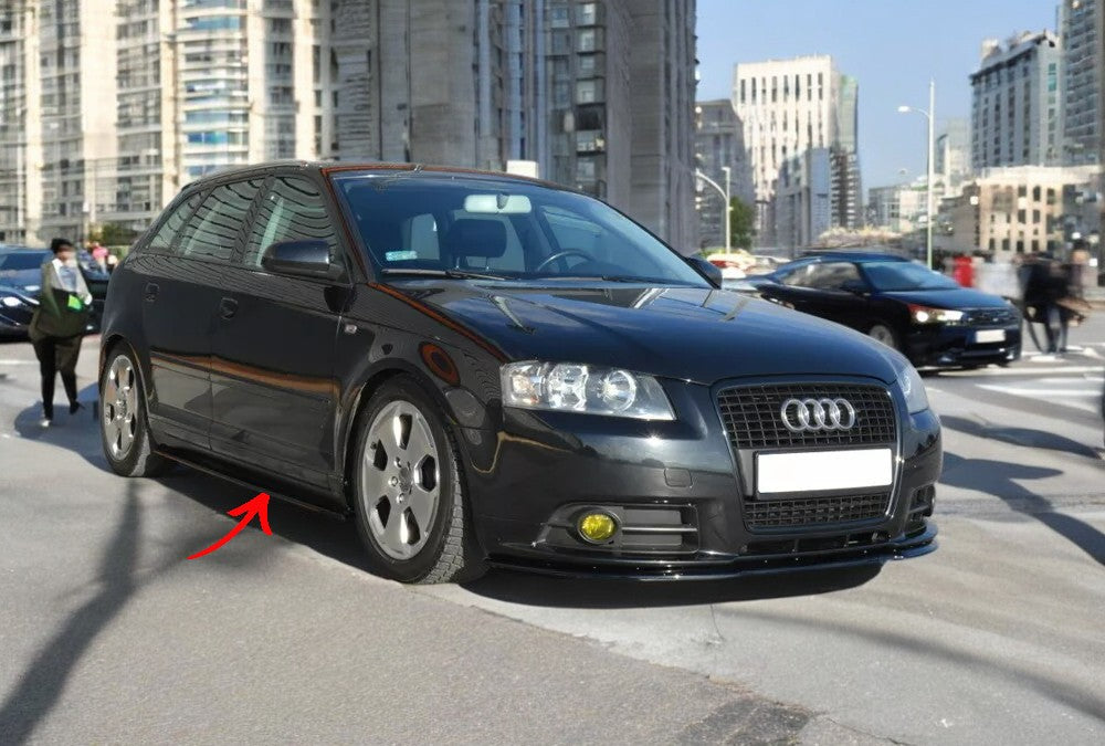 ✨MINIGONNE LATERALI ABS ADATTE per Audi A3 Sportback 8P/8P FL 2004-2013✨
