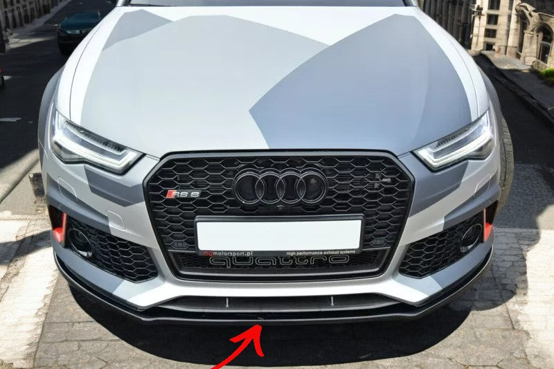 ✨SPLITTER V1 Design ABS design nero lucido ABS per Audi Rs6 C7 2013+✨