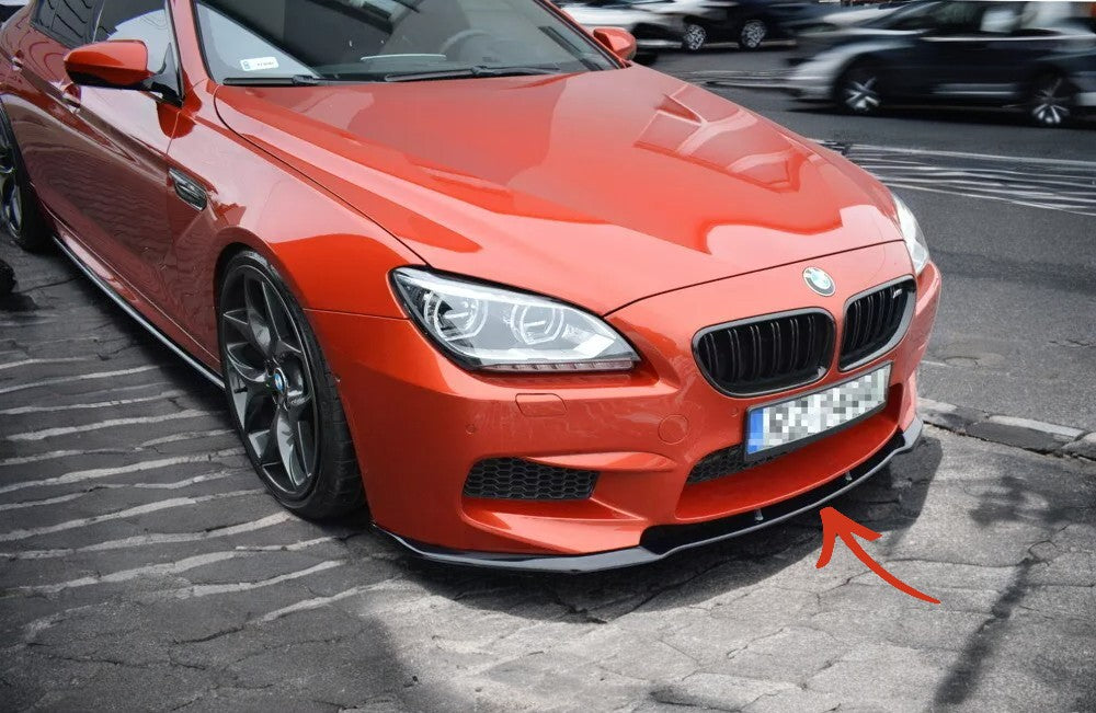 ✨SPLITTER design nero lucido ABS per BMW M6 Gran Coupe 2012-2014✨