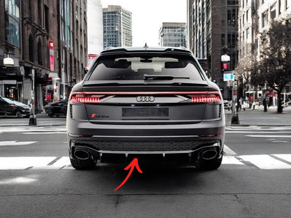✨DIFFUSORE nero lucido ABS posteriore per Audi RSQ8 MK1 2019+✨