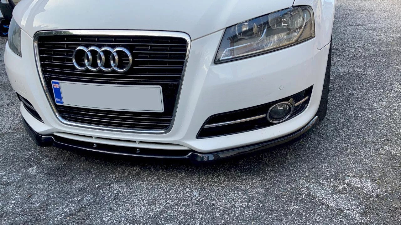 🔥Splitter Anteriore in ABS Nero Lucido per Audi A3 8P Restyling🔥