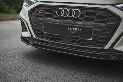 🔥Splitter Anteriore V3 in ABS Nero Lucido per Audi S3 / A3 S-Line 8Y  🔥