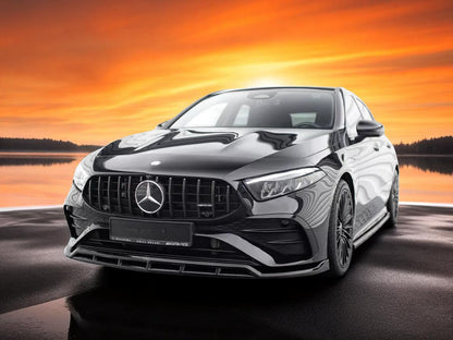 🔥Splitter Anteriore in ABS Nero Lucido per Mercedes A35 AMG W177 Restyling🔥 (Copia)