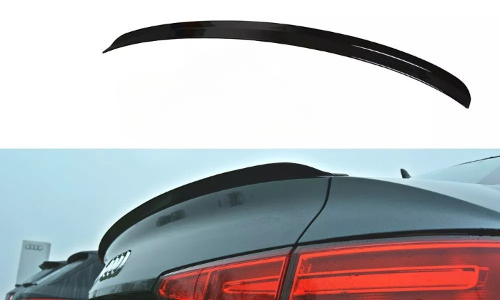 ✨Spoiler Posteriore / Prolunga Tappo in ABS Nero Lucido per Audi A4 B9 S-Line ✨